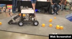 Robot on display at the Robot Ranch.