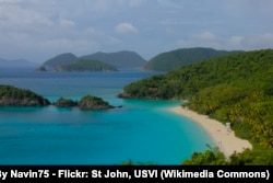 Trunk Bay in the Virgin Islands National Park, part of the US National Park Service