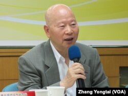 台湾前民进党主席许信良（美国之音张永泰拍摄）
