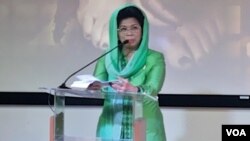 Menteri Pemberdayaan Perempuan dan Perlindungan Anak, Linda Agum Gumelar (foto: VOA/Alina).