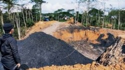 Tambang batubara ilegal yang ada di samping kebun percobaan Universitas Mulawarman, Samarinda. (Foto: Courtesy/Koalisi Dosen Unmul)