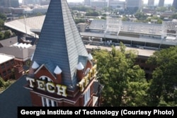 Georgia Tech Tower and campus of Georgia Institute of Technology, Atlanta, Georgia