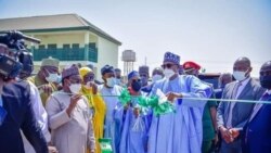 Shugaba Buhari yana kaddamar da aikin hanyoyi a Kaduna