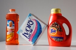 Cleaning products are seen Thursday, Feb. 4, 2010 in New York.
