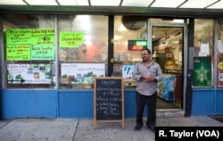 Hatem El-Gamasy, who immigrated to the U.S. in 1999, commutes daily from his home in Brooklyn to his deli in Ridgewood, Queens.