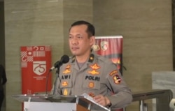 Kepala Biro Penerangan Masyarakat Divisi Humas Polri Awi Setiyono. (Foto: VOA)