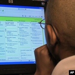 Lovell Walls, 11, takes an online math class through the Community Academy Public Charter School Online (CAPCS).