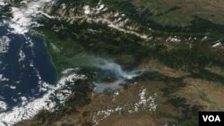 საქართველო სატელიტიდან - 2017 წლის 22 აგვისტოს ფოტო