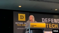 美国国家情报副主任苏·戈登(Sue Gordon)2019年6月27日在军事出版商Defense One讨论会上发言（美国之音黎堡）