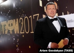 Moscow, Russia -- TV presenter Vladimir Solovyov before the ceremony "TEFI - 2017".