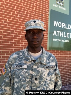 Spc. Leonard Korir, shown here at Fort Carson, Colorado, qualified for the Rio Summer Games in the 10,000-meters. He is a motor transport operator in the Army.