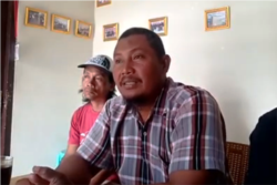 Nurdin dari Panguyuban Keluarga dan Korban Talangsari Lampung. (Foto: VOA/Nurhadi)