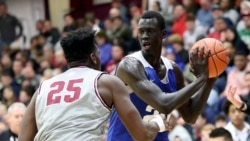 Makur Maker attended Howard University for one year. He decided to go to Howard instead of colleges that had traditionally strong basketball teams. (AP Photo/Gregory Payan, File)