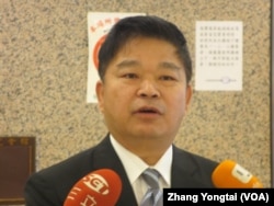 台湾在野党民进党立委蔡煌琅(美国之音张永泰拍摄)