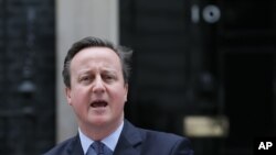 Le Premier ministre David Cameron, à Londres, le 10 fév. 2016