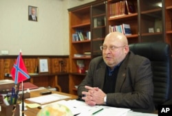 History professor Sergey Baryshnikov served as acting rector of the rebel-held campus in 2014.