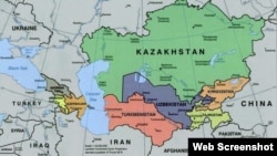 Xəzər regionunun xəritəsi