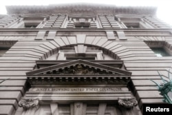 FILE - The James R. Browning U.S. Court of Appeals Building, home of the 9th U.S. Circuit Court of Appeals, is pictured in San Francisco, California, Feb. 7, 2017.