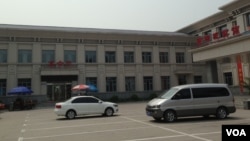 资料照片：被中共视为圣地的西柏坡的宴会厅和宾馆。(2013年7月)