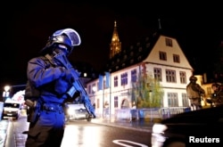 Snabe bezbednosti na mestu pucnjave u Strasburu, 11 .decembra 2018.