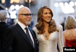 سلین دیون همراه با همسرش