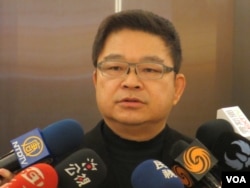 台湾在野党民进党立委蔡煌琅（美国之音张永泰拍摄）