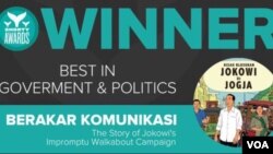 Komik "Kisah Blusukan Jokowi di Yogya" produksi Berakar Komunikasi, memenangkan Shorty Awards di New York (Foto:Shorty Awards).