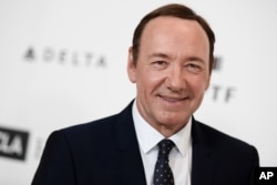 FILE - Kevin Spacey arrives at the 4th Annual Reel Stories, Real Lives Benefit held at Milk Studios, April 25, 2015, in Los Angeles.