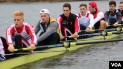 BU rowing team member and undergraduate student Luka Miladinovic.