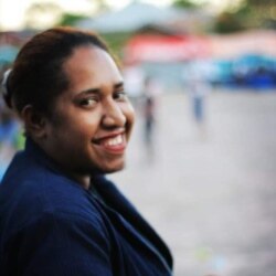 CEO Bajalan, Aksamina Woisiri, menempuh pendidikan ekonomi namun tertarik pada dunia teknologi informasi (IT). (Courtesy: Aksamina Woisiri/Bajalan)