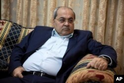 Anggota parlemen Israel dari etnis Arab, Ahmad Tibi di Yerusalem.