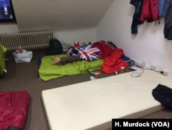 Tempat penampungan pengungsi di Mannheim, Jerman.