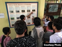 Mekong Ambassador conducted a field study trip to Mekong Turtles Conservation Center in July 2018. (Courtesy photo of Young Eco Ambassador)