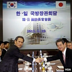 Kedua negara sepakat untuk berbagi data intelijen mengenai persenjataan, termasuk nuklir, Korea Utara.