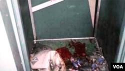 ლიფტის კაბინა, სადაც პავლოვი და გადლია ააფეთქეს