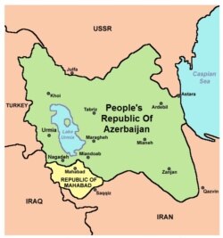 Azərbaycan Milli Hökumətinin tarixi xəritəsi