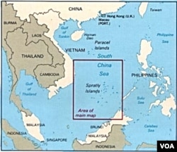 Lokasi kepulaun Spratley yang diperebutkan oleh China, Taiwan, dan beberapa negara ASEAN.
