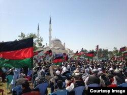 Shibirg'ondagi o'zbek va turkmanlar namoyishi