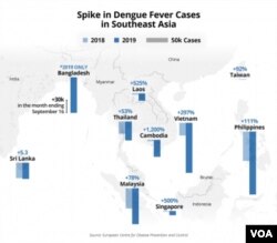 Spike in dengue fever cases in Southeast Asia