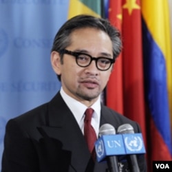 Salah satu ketua pertemuan 'Bali Process', Menteri Luar Negeri Marty Natalegawa.