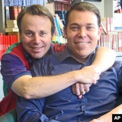 Bruce Feiler (R) and David Black