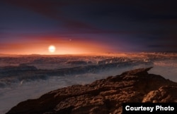Artist's impression of the planet orbiting Proxima Centauri. courtesy of ESO/M. Kornmesser.