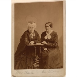 斯坦顿(左)与安东尼(右) 携手为女性获得投票权奋斗了50多年。