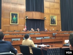 国会众议院外交事务委员会亚太小组委员会就中国的高科技政策对美国形成战略威胁召开听证会。（美国之音萧洵拍摄）
