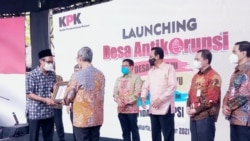 KPK meresmikan Desa Antikorupsi pertama di Indonesia, di Yogyakarta, Rabu (1/12). (Foto: VOA/Nurhadi)