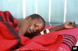 A child being treated for cholera in a MSF clinic in Zimbabwe ... The organization fears more disease outbreaks if many Zimbabweans are deported soon from South Africa
