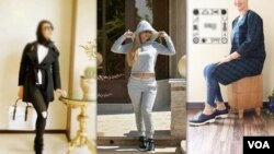 Telegram sosial şəbəkəsində yayılan geyim reklam nümunələri