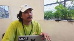 Seniman muda Yogya, Yahya Dwi Kurniawan. (foto: VOA/Nurhadi)