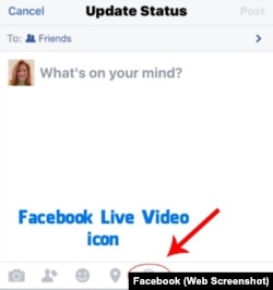 Facebook Live Video Icon
