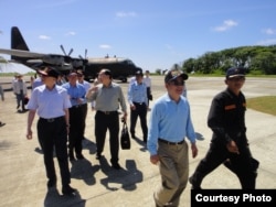 台湾国防部副部长杨念祖，立委陈镇湘；立委詹凯臣；立委林郁方（从左至右）